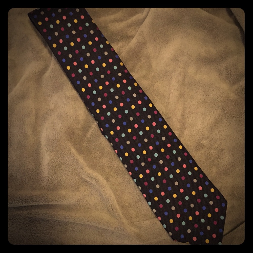 Multi-colored silk tie